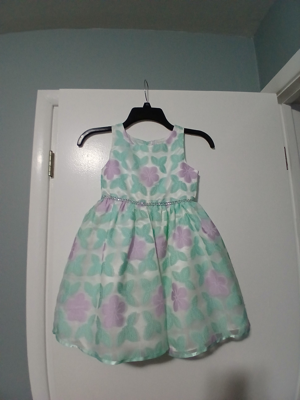 Youngland Mint & Lilac Floral Formal Dress